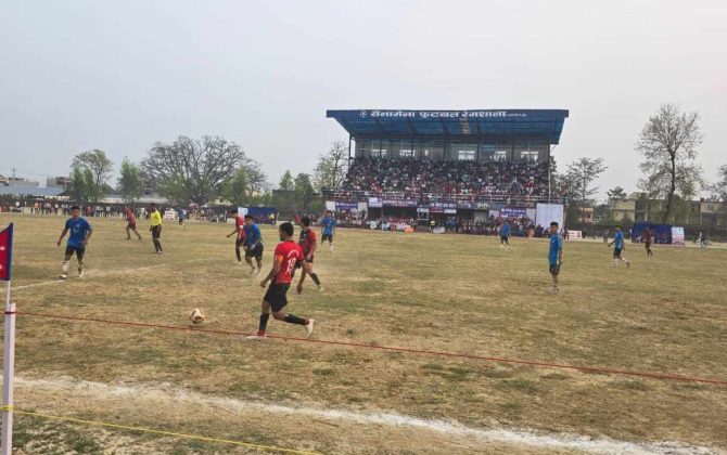 अभिषेक चर्च रजहर सुनगाभा सैनामैना गोल्डकपको फाइनलमा प्रवेश
