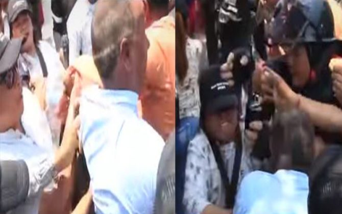 शिक्षक आन्दोलनमा सहभागी दुई शिक्षहरुबीच कुटाकुट