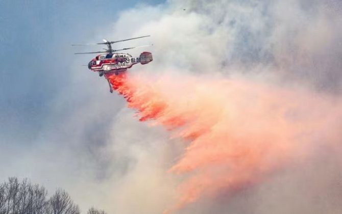आगो निभाउन गएको हेलिकप्टर दुर्घटना
