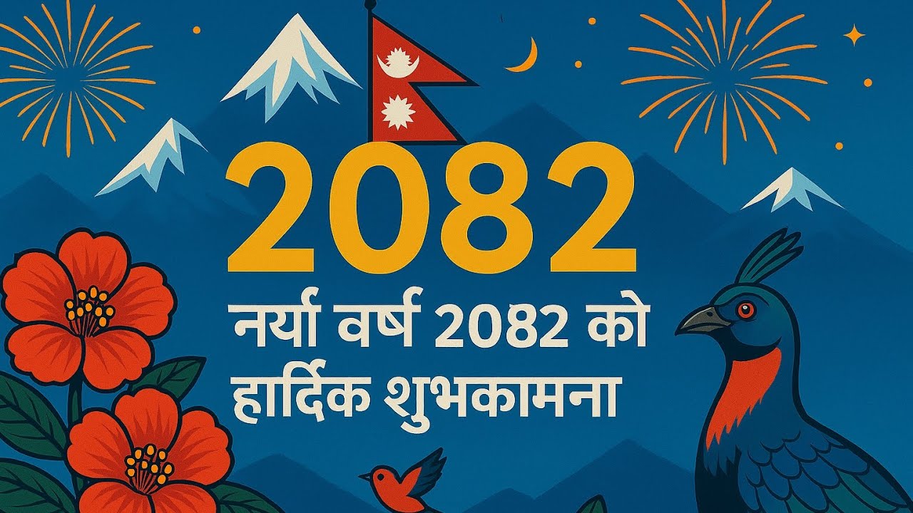 नयाँ बर्ष २०८२ को पहिलो दिन आज,शुभकामना आदानप्रदान गरी मनाइँदै