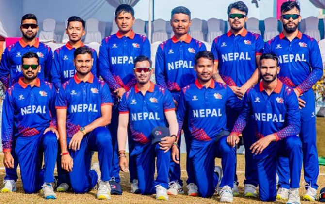 टी–२० अन्तर्राष्ट्रिय शृङ्खलाका लागि नेपाली टोलीको घोषणा
