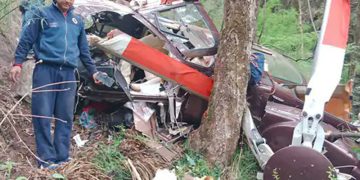 हेलिकप्टर दुर्घटना हुँदा ७ जनाको मृत्यु