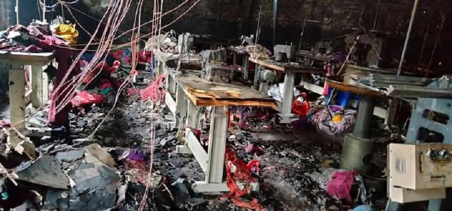 गार्मेन्ट उद्योगमा भीषण आगलागी