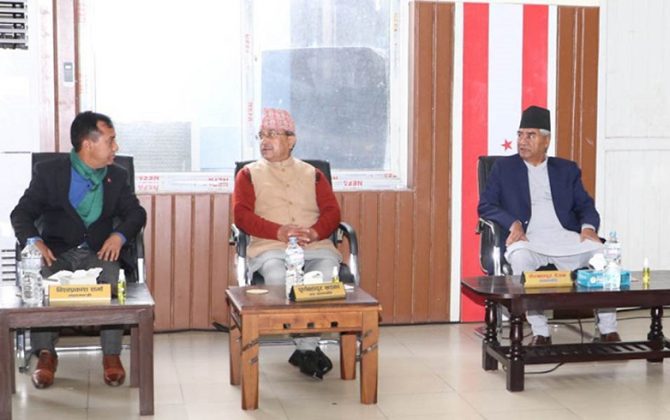 देउवा निवास बूढानीलकण्ठमा कांग्रेसको पदाधिकारी बैठक बस्दै