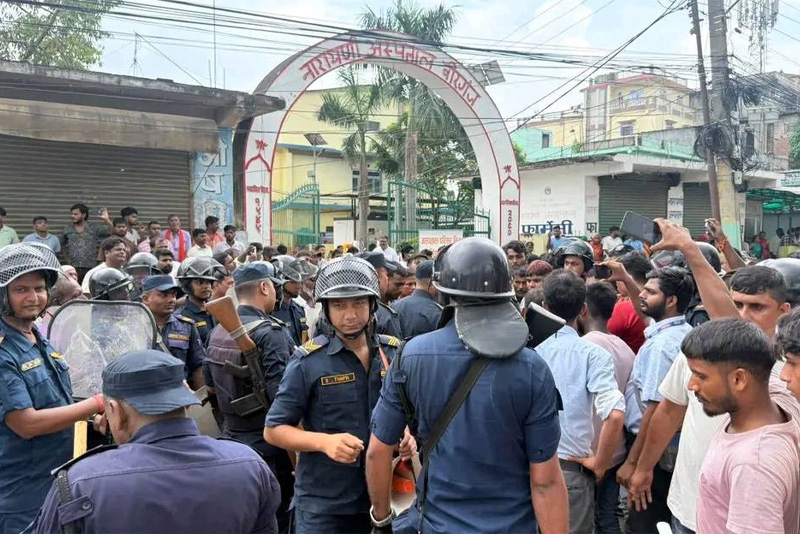 कैदीको मृत्यु भएपछि पर्सामा तनाब