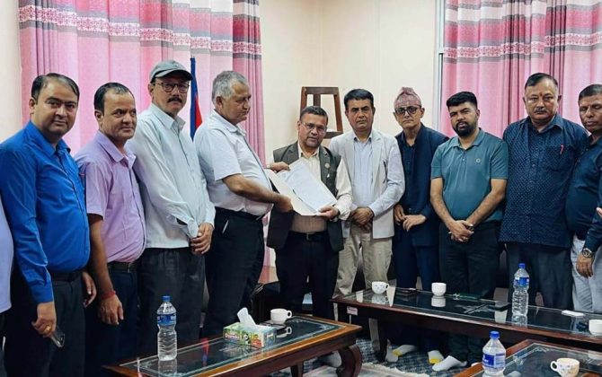 प्याबसन लुम्बिनीले बुझायो मुख्यमन्त्री समक्ष ज्ञापनपत्र