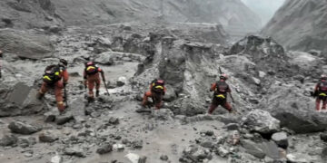 चीनको केरुङ नाकामा पहिरो : ७ जनाको मृत्यु, ५५४ जना बेपत्ता