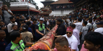 वसन्तपुर दरबार स्क्वायरबाट इन्द्रजात्रा सुरु भएको छ । हनुमानढोका अगाडि धार्मिक विधिपूर्वक इन्द्रध्वजासहितको लिङ्गो ठड्याएर जात्राको सुरुआत गरिएको हो ।